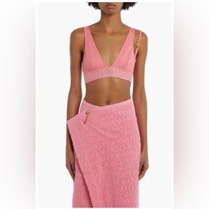 Versace Greca Border Triangle Bikini Top